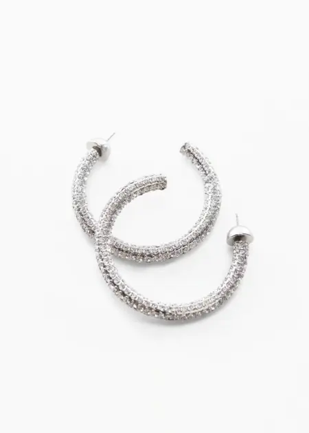 Mesh flower earrings