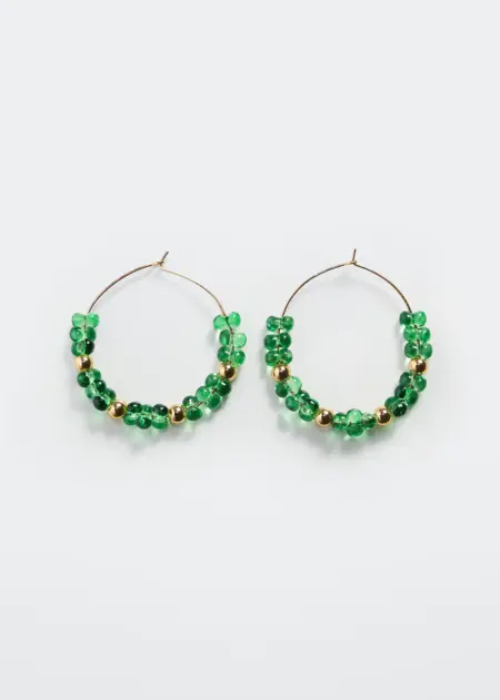 Beaded double necklace